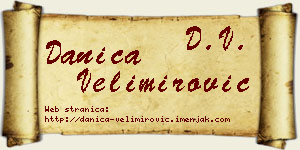 Danica Velimirović vizit kartica